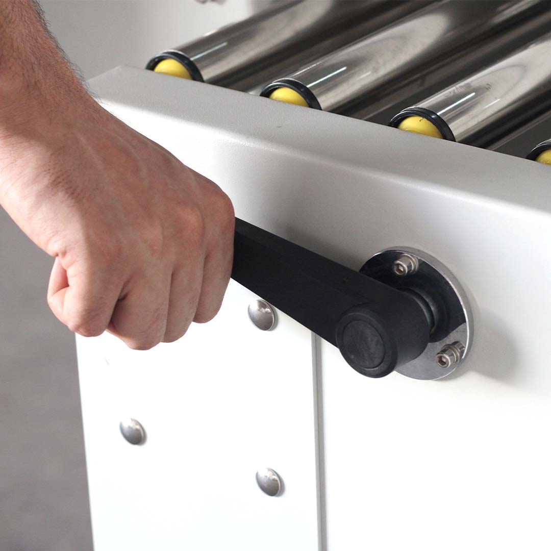 Seladora Eco Kraft 9001 — manivela de ajuste de altura