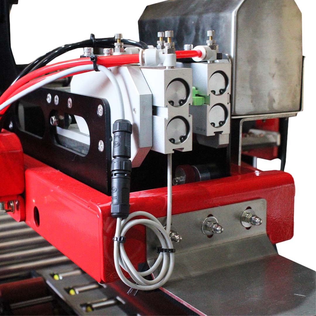 Seladora Eco Kraft 8001 — detalhe do sistema pneumático
