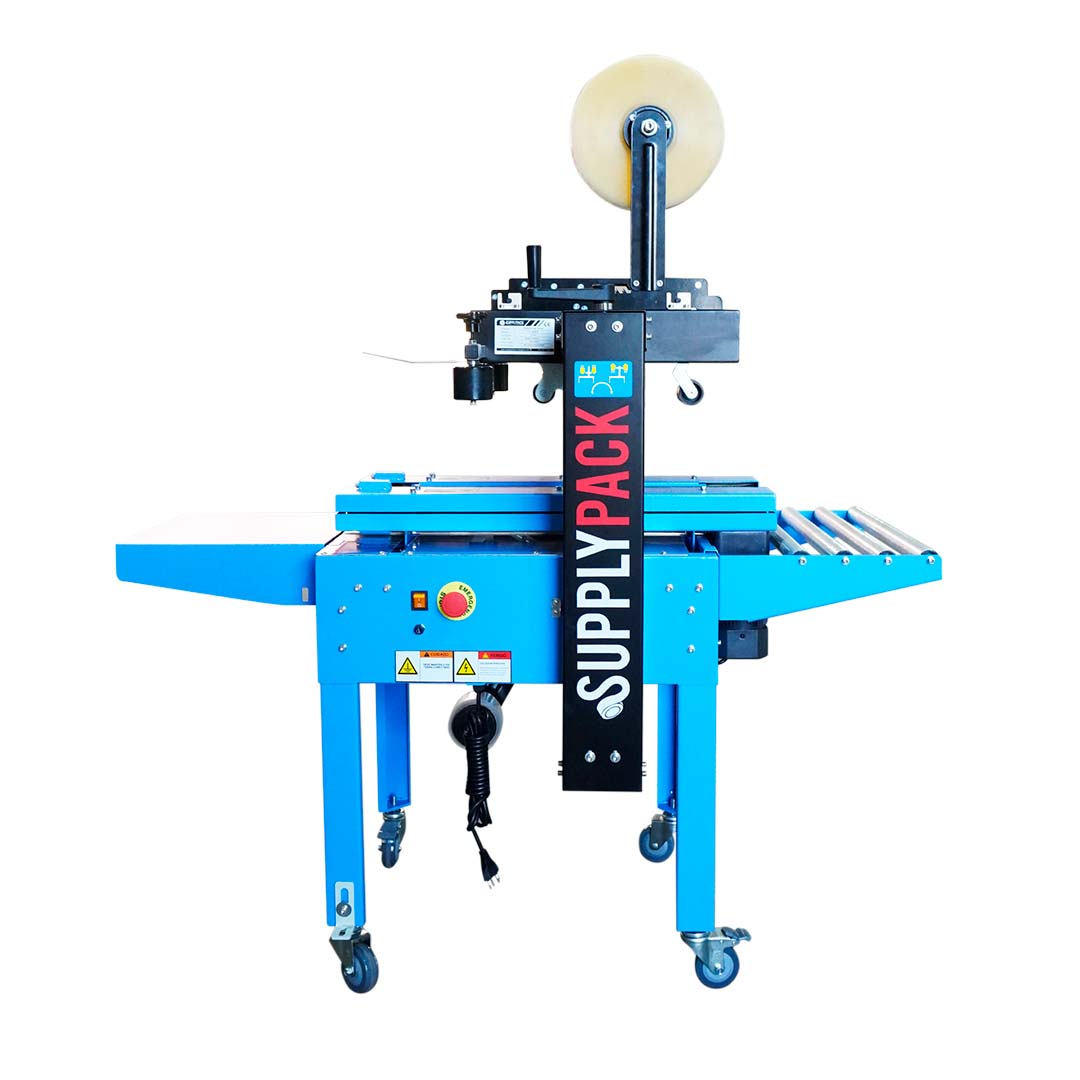 Seladora SXJ-3040SA — vista frontal com painel e botão de emergência