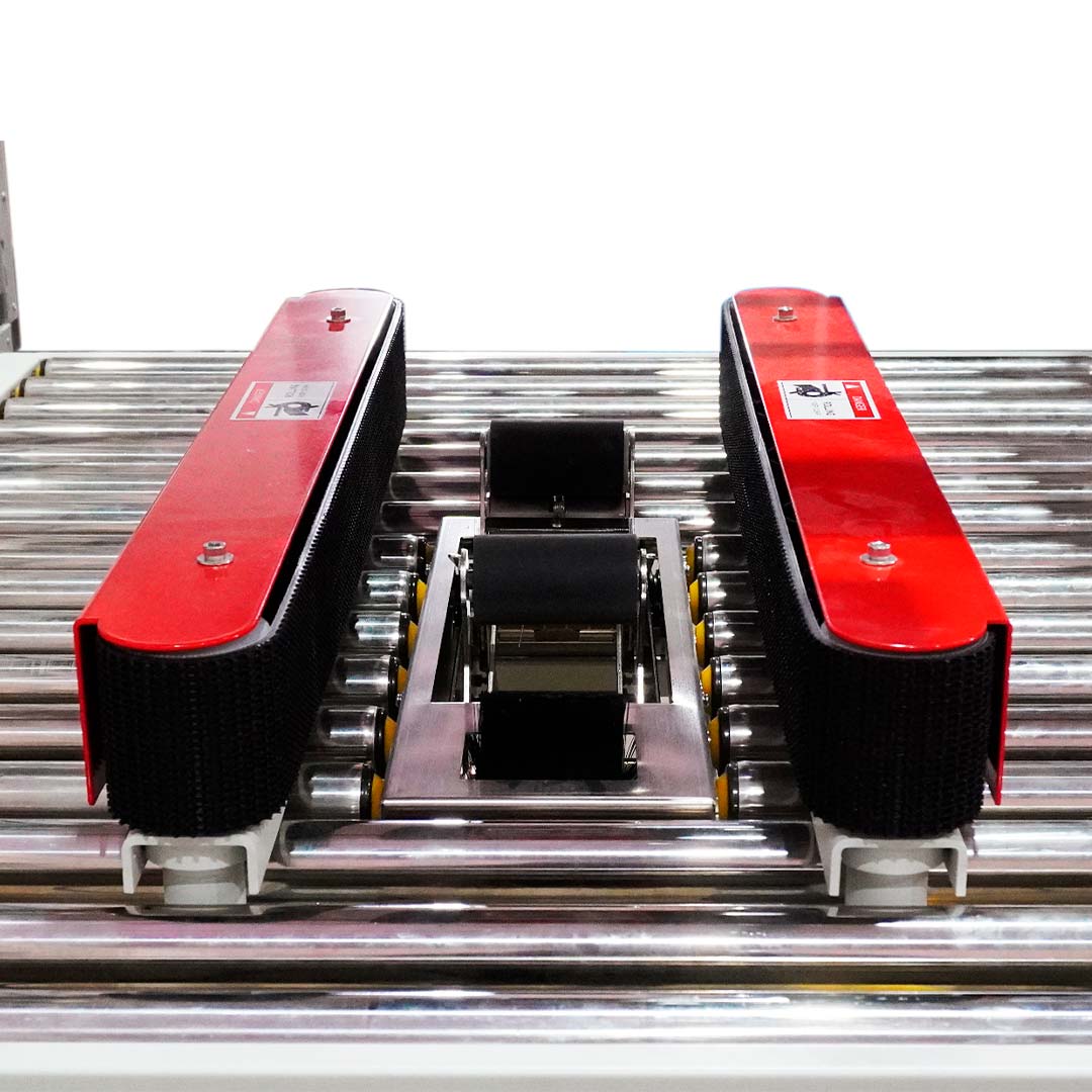 Seladora SXJ-7080B — detalhe das esteiras superiores e laterais