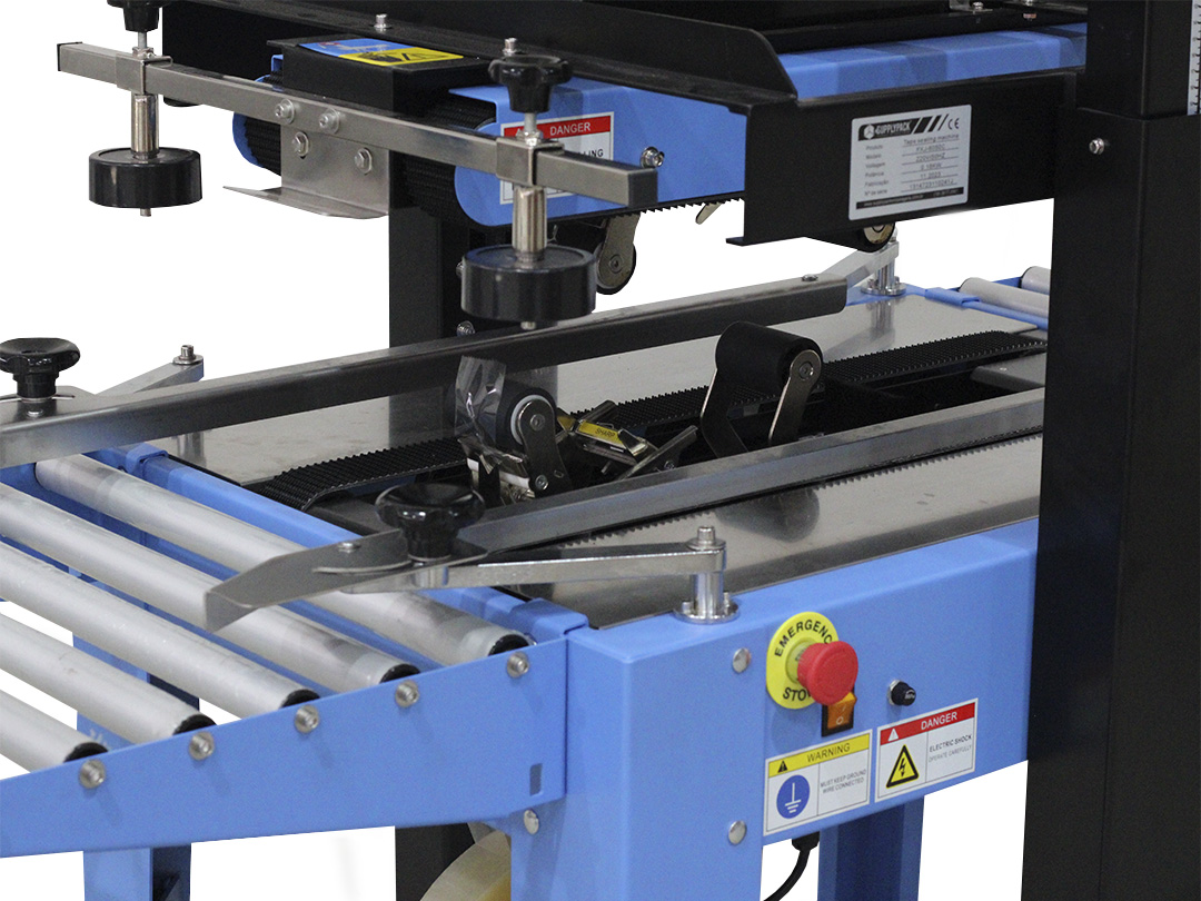 Seladora SXJ-C-6050 — detalhe das esteiras superiores e inferiores