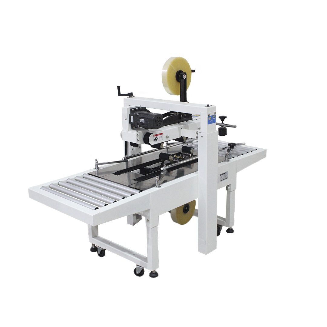 Seladora SXJ-6050 — vista lateral com transportadores de rolos