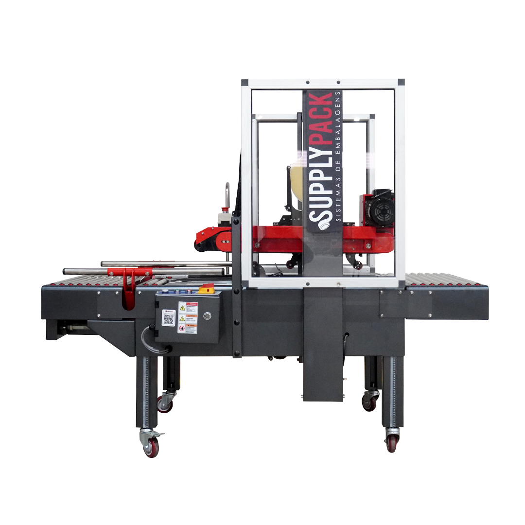 Seladora SPS-5560A — vista lateral com logo Supplypack