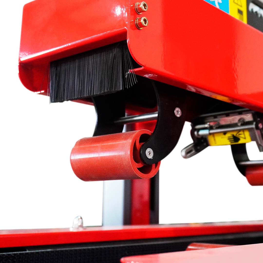 Seladora SPS-480AC — detalhe da escova e rolete de pressão